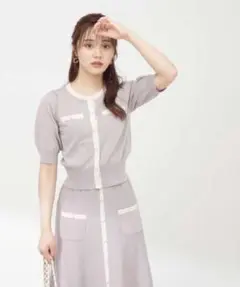 PROPORTION BODY DRESSINGクラシカルバイカラーニットセット