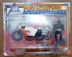 中古未開封　バンプレスト 仮面ライダー＆サイクロン号 フィギュア
