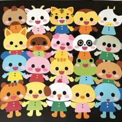 大型壁面飾り　かわいい動物20点