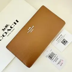 COACH コーチ　長財布　ブラウン　茶色