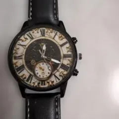 Betsey Johnson ベッツィージョンソン パンダフェイス腕時計 レザー