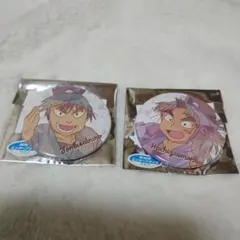 忍たま乱太郎プリズムパターン缶バッジ　ver.B 食満留三郎 竹谷八左ヱ門