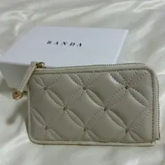 RANDA チェリープリントミニウォレット 財布 スナ系 アイボリー - メルカリ