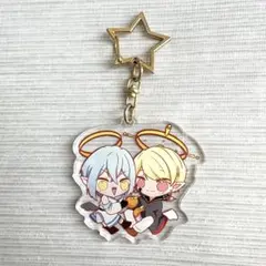 【キーホルダー】 堕天使 キャラクター 星型ナスカン ちびキャラ