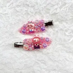 ピンクパールヘアクリップセット