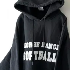ジャージーズ ソフトボール スウェット パーカー XL ブラック 黒 古着
