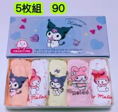 5枚組90 女の子ショーツ 可愛い肌着パンツ子供下着 キッズショーツ　492号