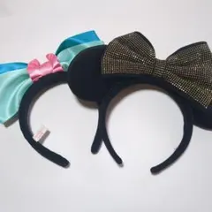 ディズニーリゾート カチューシャ 2点セット アリエル ミニー USED