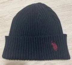 紺　ネイビー ニット帽 ポロ　POLO