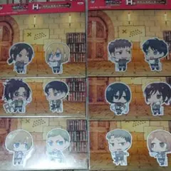 一番くじ 進撃の巨人 サテンステッカー 全6種類 コンプリート