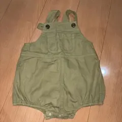 La Stella オリーブグリーンロンパース 80