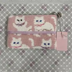 FEILER LOVERARY モフモフネコチャン　ティッシュポーチ