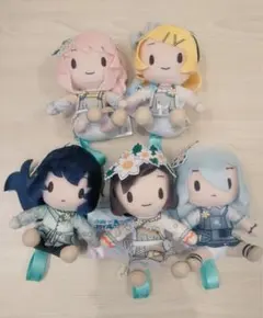 プロセカ　ふわプチミニぬいぐるみ　ニーゴ　ペイルカラー