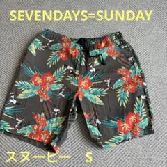 SEVENDAYS=SUNDAY スヌーピー柄 ショートパンツ