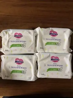 Merries メリーズ　おしりふき　64枚入り×4パック
