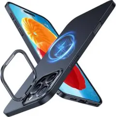 iPhone16ProMax用ケース ワイヤレス充電対応 6.9インチ ブラック