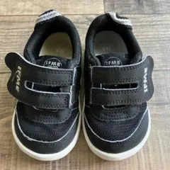 IFME ブラック スニーカー ベルクロ 14cm