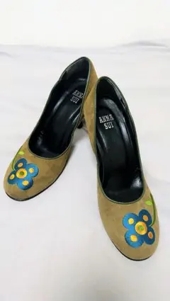 か*☆様 ANNA SUI 花柄刺繍 ハイヒールパンプスのサムネイル