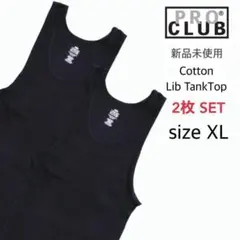 【プロクラブ】新品未使用 5.7oz リブ編み タンクトップ 黒 XL 2枚のサムネイル