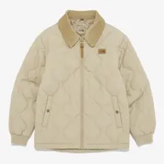 韓国　ノースフェイス キルティングジャケット クリーム