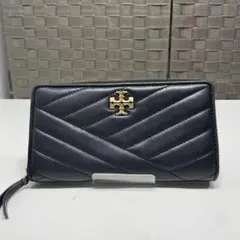 【*ょ様 Tory Burch ブラック キルティング 長財布 ゴールド金具
