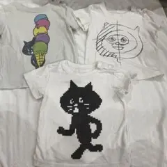 【004】Né-net ネネット にゃー Tシャツ 3枚セット 夏物 90cmのサムネイル