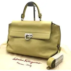 【希少カラー】フェラガモ ソフィア ガンチーニ ハンドバッグ ショルダーバッグ