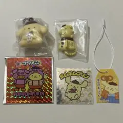폼폼푸린 キーリングハンガー ブタメン マンチョコ フロッキー