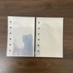 6穴 シール帳 台紙 リフィル 20枚セット A7