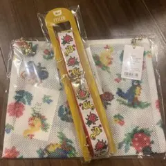 フェイラー ハイジ Dカン付きメッシュポーチ&ストラップ 白 FEILER 新品