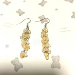 金箔入りファルファーレビーズ ピアス【4】