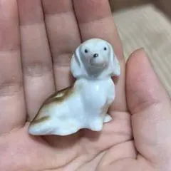 陶器製ミニチュア犬　置物