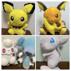 ポケモン ぬいぐるみ 4体セット デデンネ チラチーノ ニンフィア ロコン ポケモン ぬいぐるみ 4体セット デデンネ チラチーノ ニンフィア