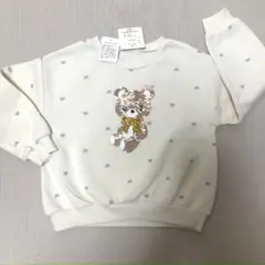 120cm 女の子裏起毛リバーシブルスパンコールトレーナー　新品
