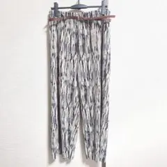 [新品]ノアンヌ/レディース 3Lサイズ プリーツパンツ(ベルト付き)