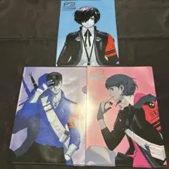 ペルソナ5 ファミ通 当選品 A4クリアファイル 主人公＆アルセーヌ