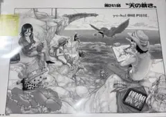 ワンピースベースショップ限定 ALL PAGES 241話 扉絵 天の裁き B4