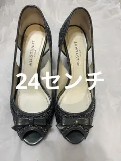 JILL STUART グリッターオープントゥハイヒール
