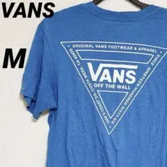 VANS 青 Tシャツ 【M】バッグプリント　ユニセックス　海外古着