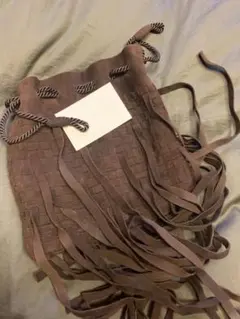 BOTTEGA VENETAフリンジ付き 編みバック