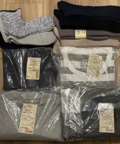 【新品未使用一部開封】無印良品 メンズTシャツ4枚+靴下3足＋おまけセット