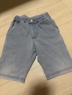 Noeil ライトブルー デニム風ショートパンツ 100