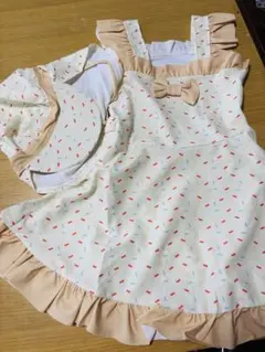 アイスクリーム柄 ベビー水着 120cm