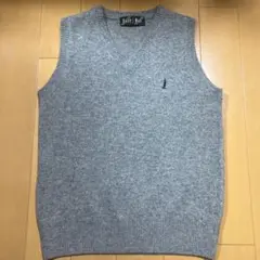 EAST BOY グレー Vネック ニットベスト　9号