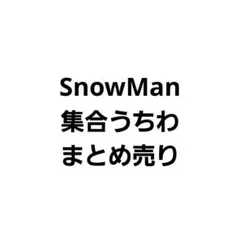 SnowMan 集合うちわ まとめ売り カウコン