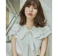 h*u様 ☆Herlipto☆Double Ruffled Collar Blo - メルカリ