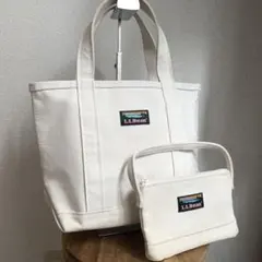 廃番品＊USA製 L.L.Bean トート S カタディン オープントップ 白
