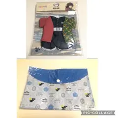 鬼滅の刃 冨岡義勇　くまめいと　フラットポーチ
