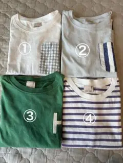 petit main Tシャツ 4枚セット 110cm