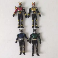 仮面ライダークウガ、アギト ミニソフビ人形 フィギュア 4体セット